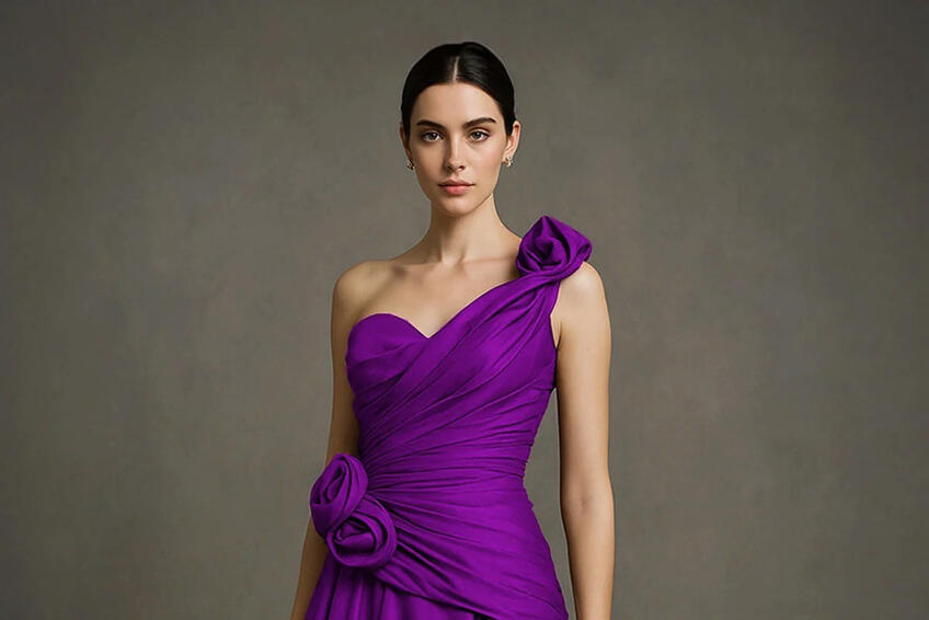 Páčia sa vám tieto fialové šaty?