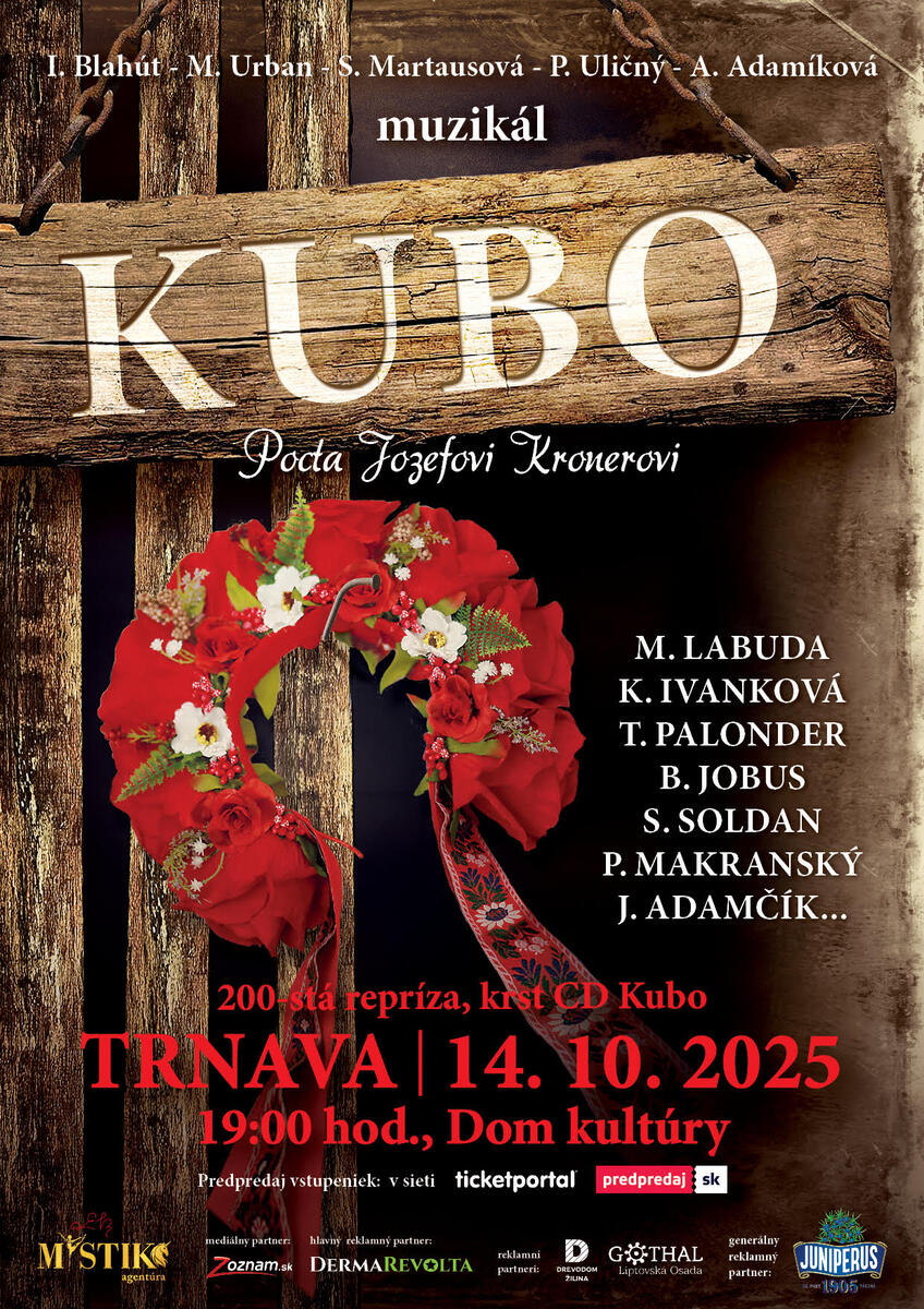 Muzikál Kubo je na scéne už 7 rokov: Neuveriteľná 200. repríza bude v Trnave!