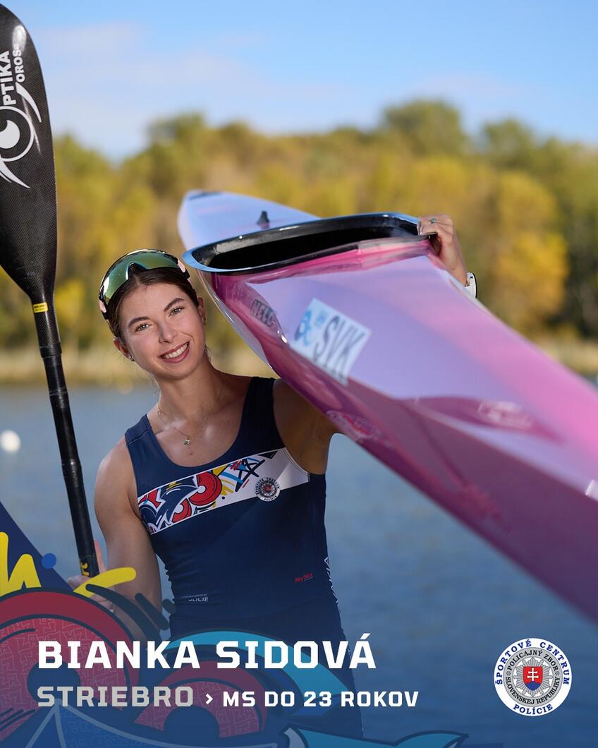 Tipos športovec mesiaca júl 2025 rýchlostná kanoistka Bianka Sidová (18): Chcem raz stáť na olympijskom stupni víťazov