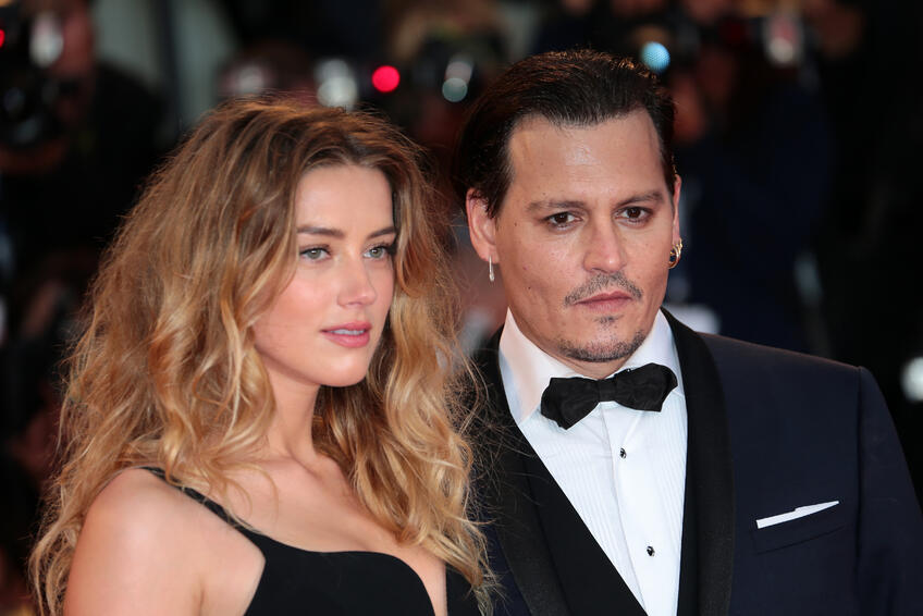 JOHNNY DEPP A AMBER HEARDOVÁ (bývalý manželský pár). 