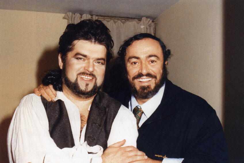 Peter Dvorský a Luciano Pavarotti