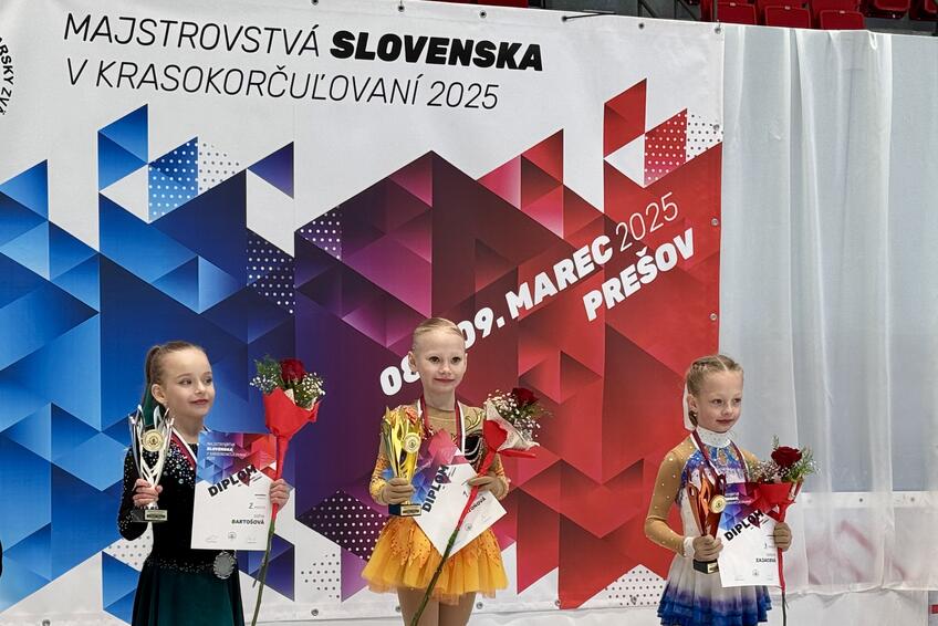 TALENTOVANÁ DCÉRKA: Amélia je čerstvá majsterka Slovenska v krasokorčuľovaní.