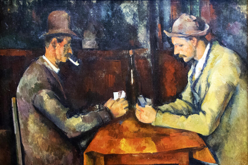 LES JOUEURS DE CARTES: PAUL CÉZANNE.