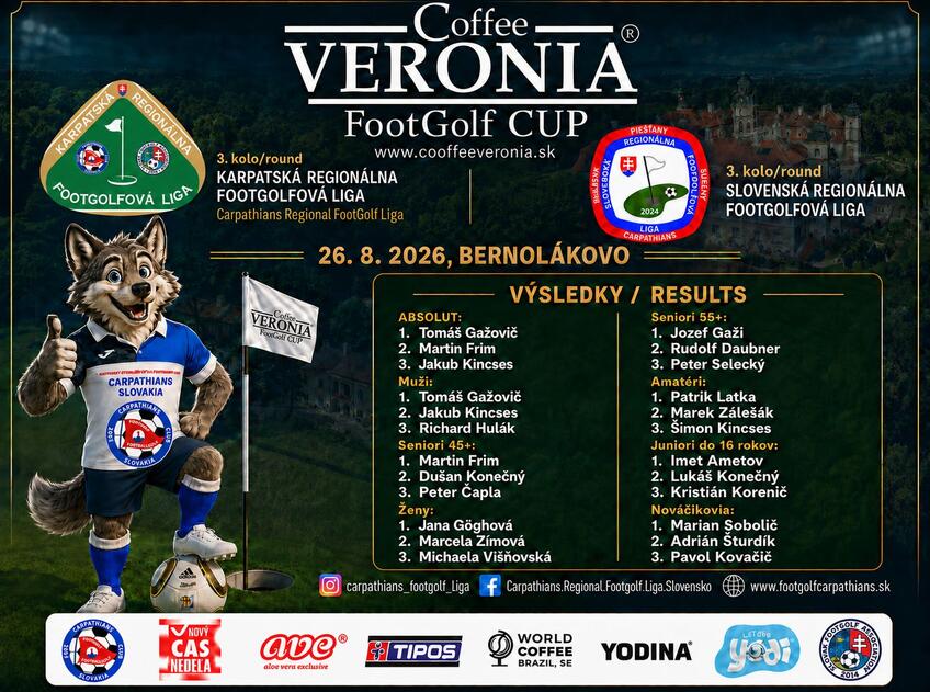 Deväť pod par a veľká dráma pred finále! Gažovič ovládol Coffee VERONIA FootGolf CUP