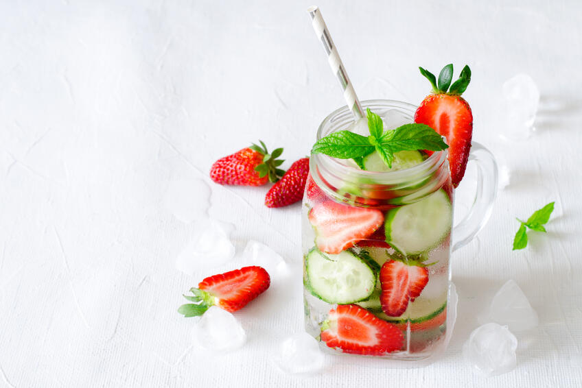 Uhorky a jahody: Rýchly domáci wellness