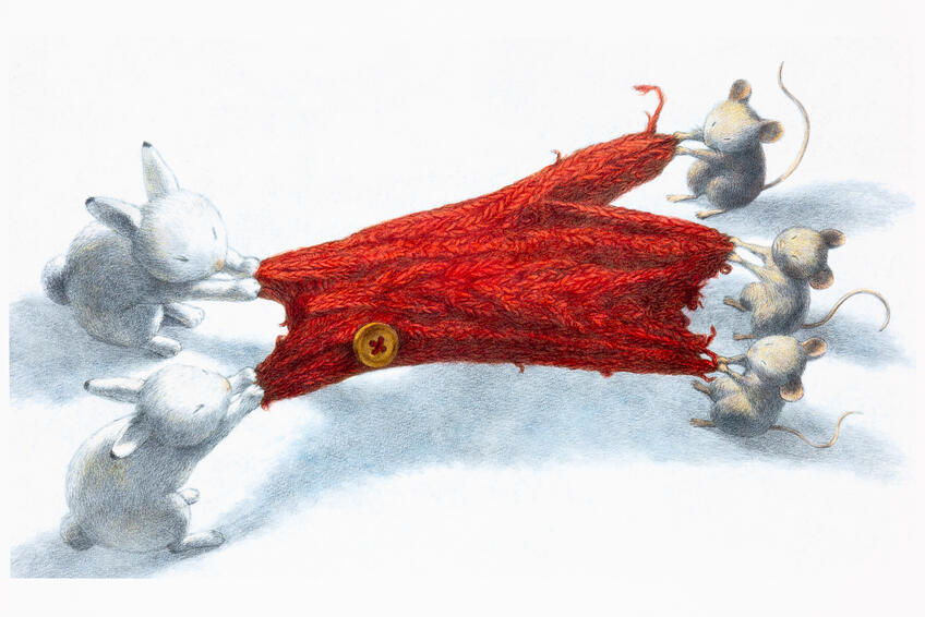 CENA DETSKEJ POROTY: Získala ju japonská umelkyňa Chiaki Okada za ilustrácie ku knihe Dve červené rukavičky.