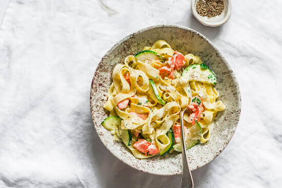Tagliatelle s neodolateľným lososom