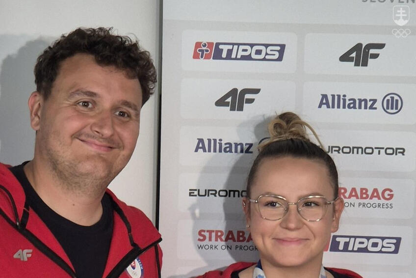 Denisa Hurban Baránková († 24) s manželom a trénerom Vladimírom Hurbanom ml. 
