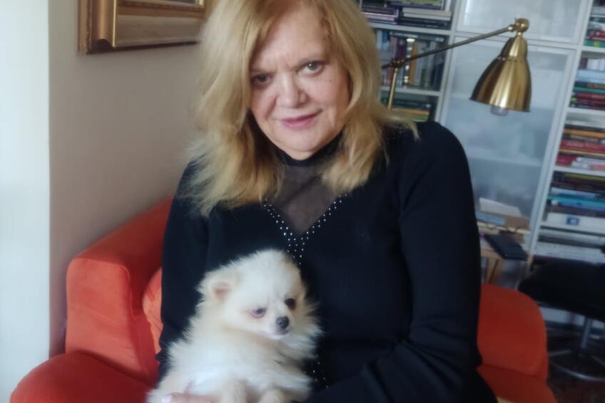 S MILÁČIKOM: Nedávno si zaobstarala psíka, ktorý jej robí spoločnosť.