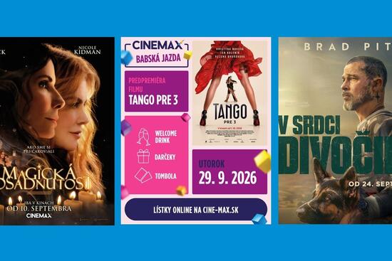 Čo uvidíme v septembri v kine CINEMAX? Na plátna prichádza romantika, dobrodružstvo aj veľké filmové návraty
