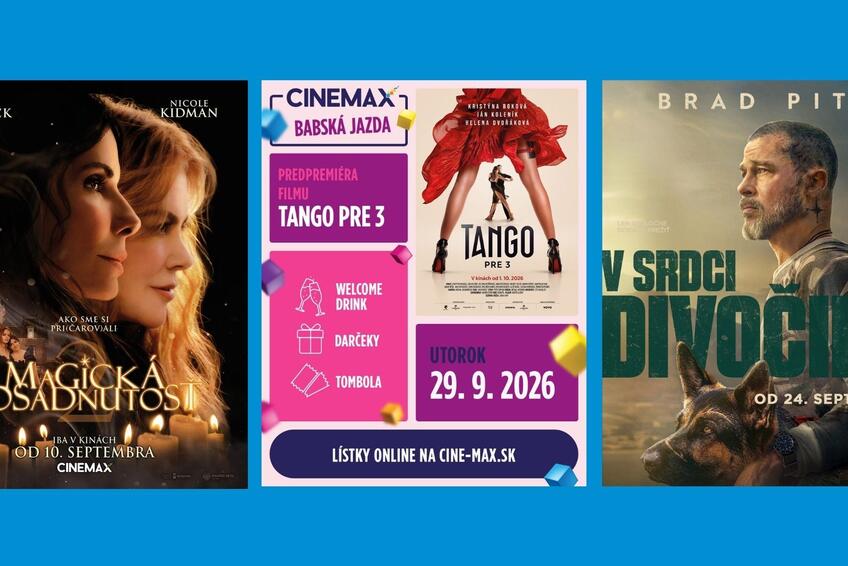 Čo uvidíme v septembri v kine CINEMAX? Na plátna prichádza romantika, dobrodružstvo aj veľké filmové návraty